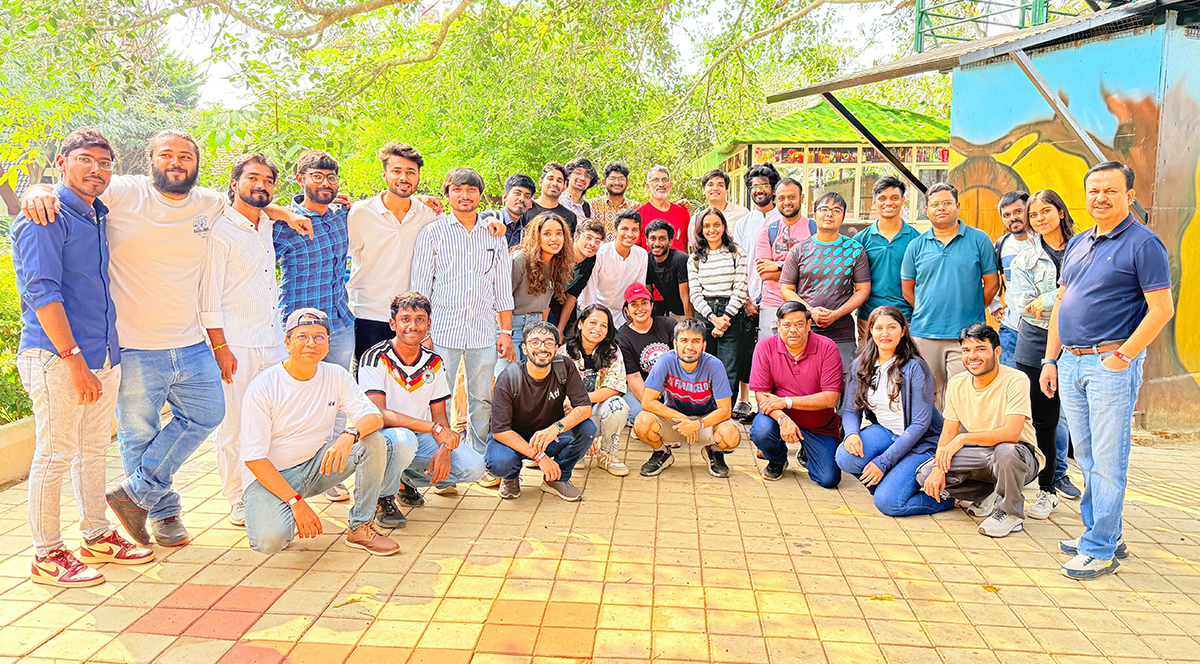 Ati Robotics global team outdoor group photo