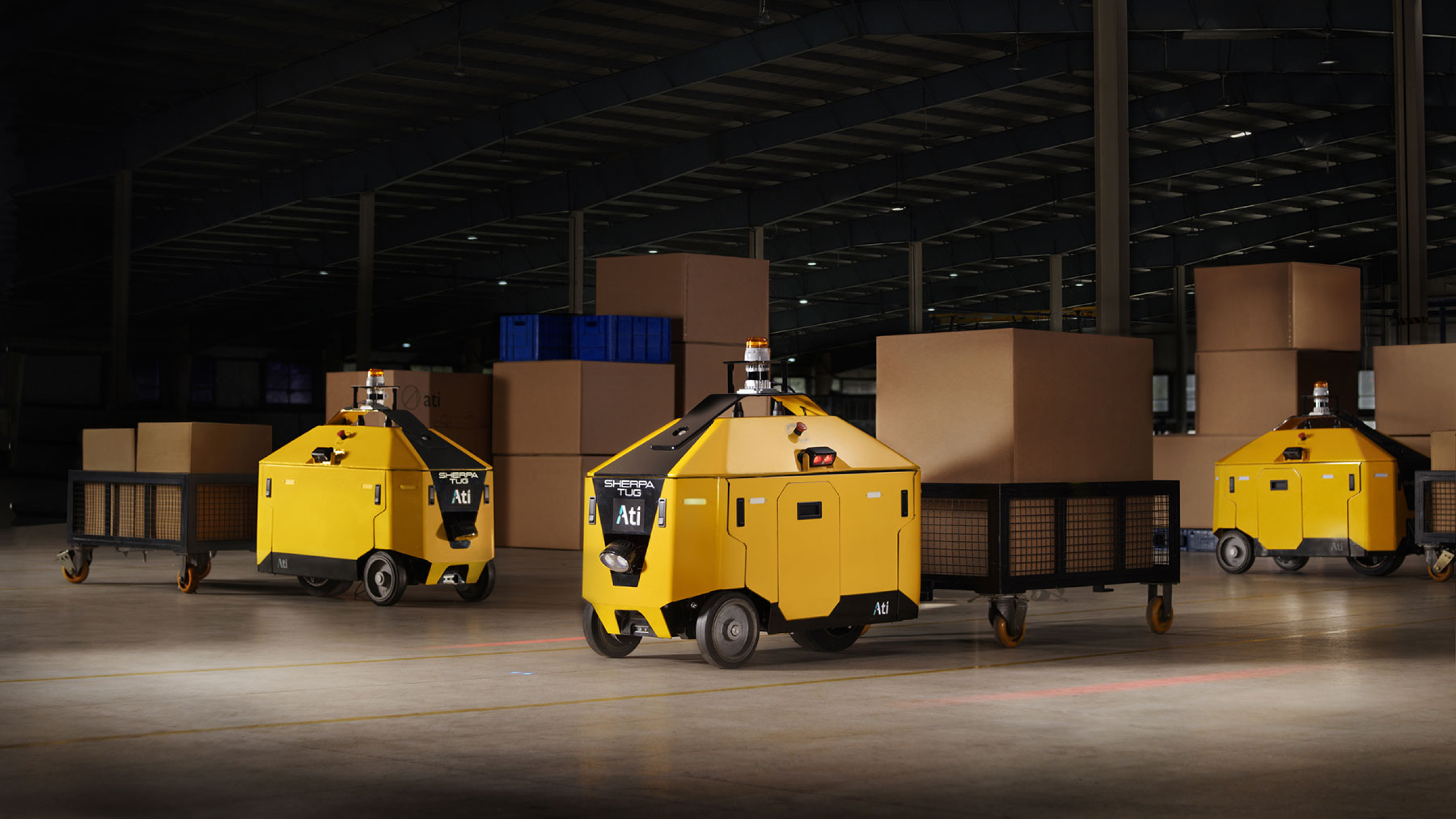 Consumer goods warehouse with Ati AMR deployment