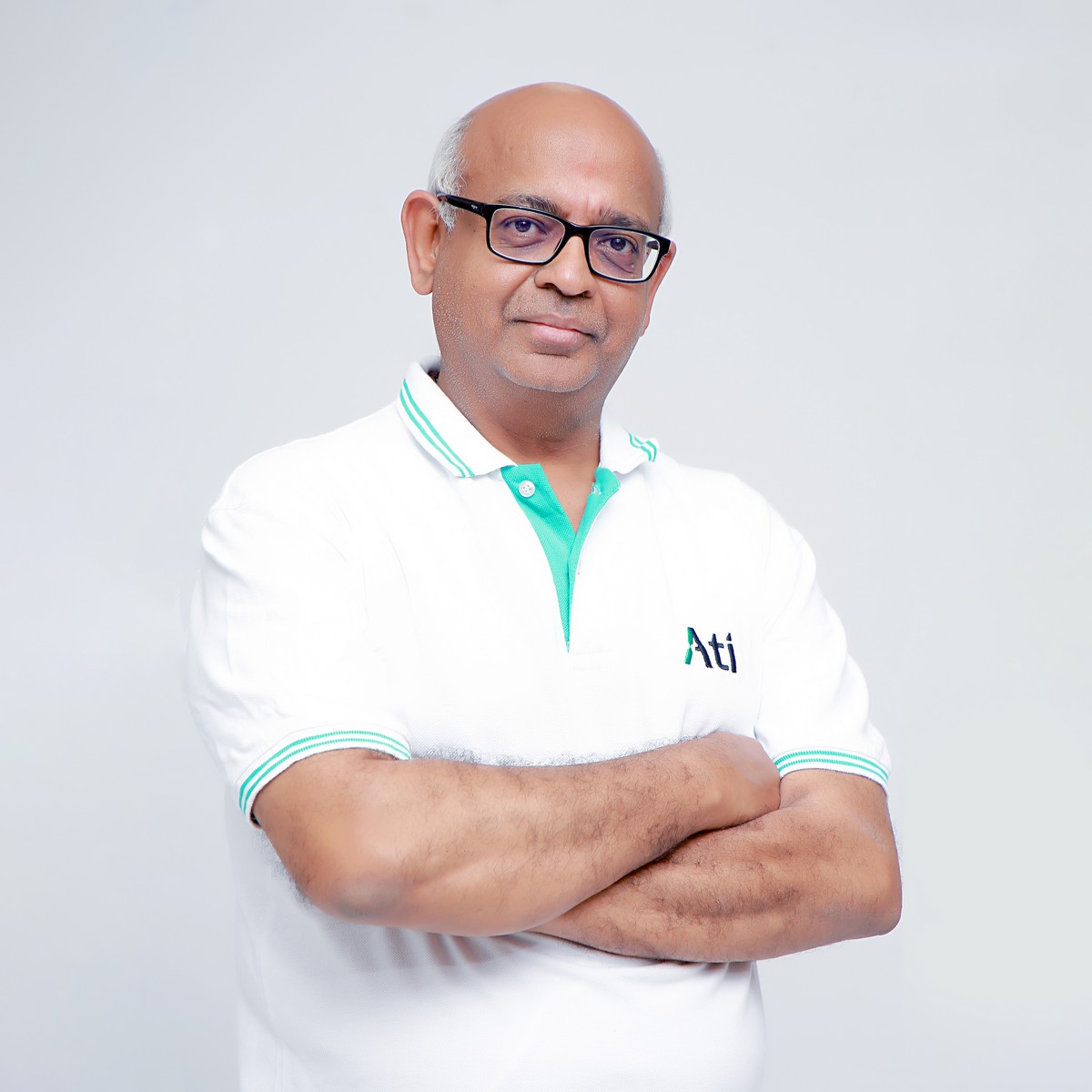 Portrait of Dr. Rengarajan Seshadri, VP of Strategic Relationships at Ati Robotics