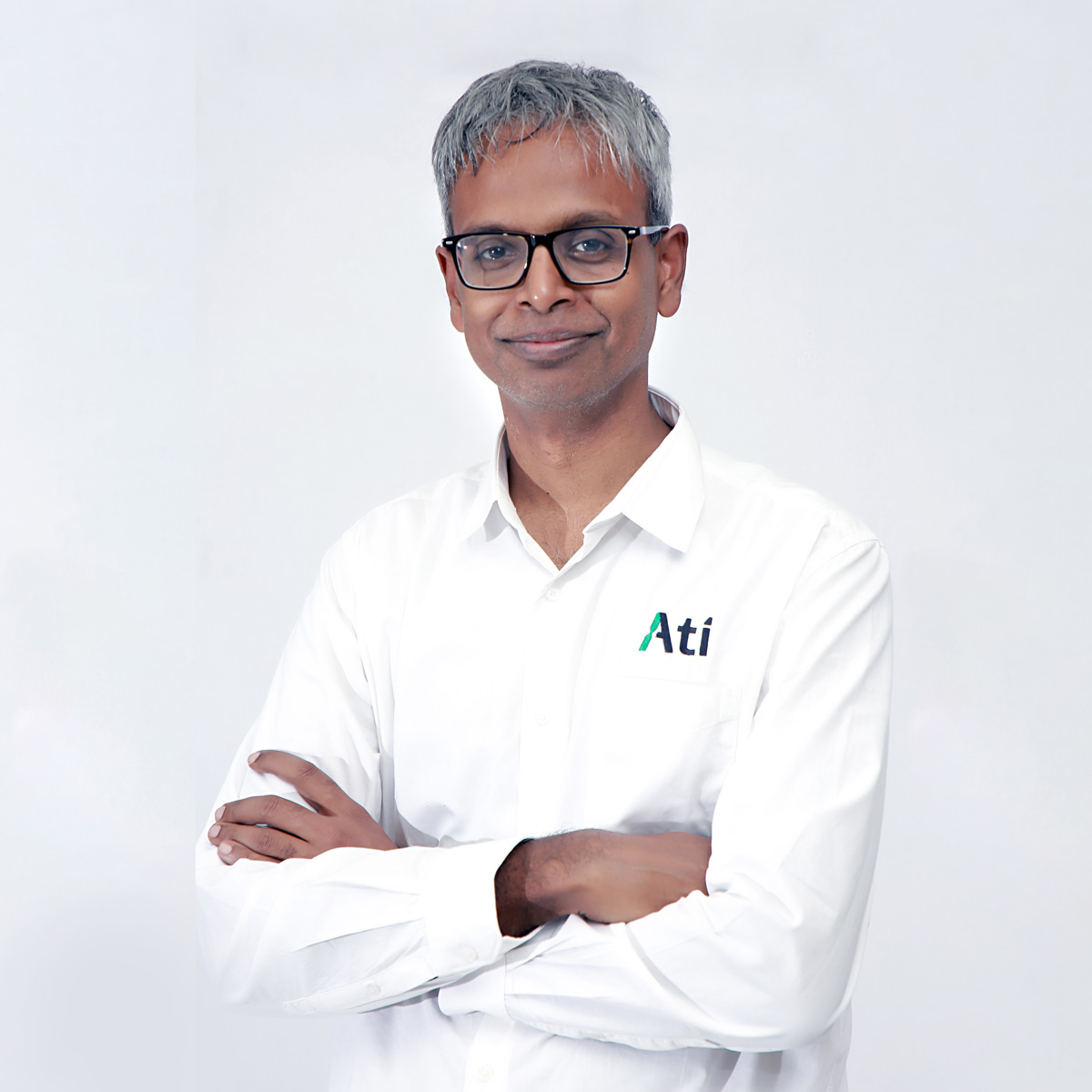 Portrait of Dr. Naveen Arulselvan, Chief Technology Officer of Ati Robotics