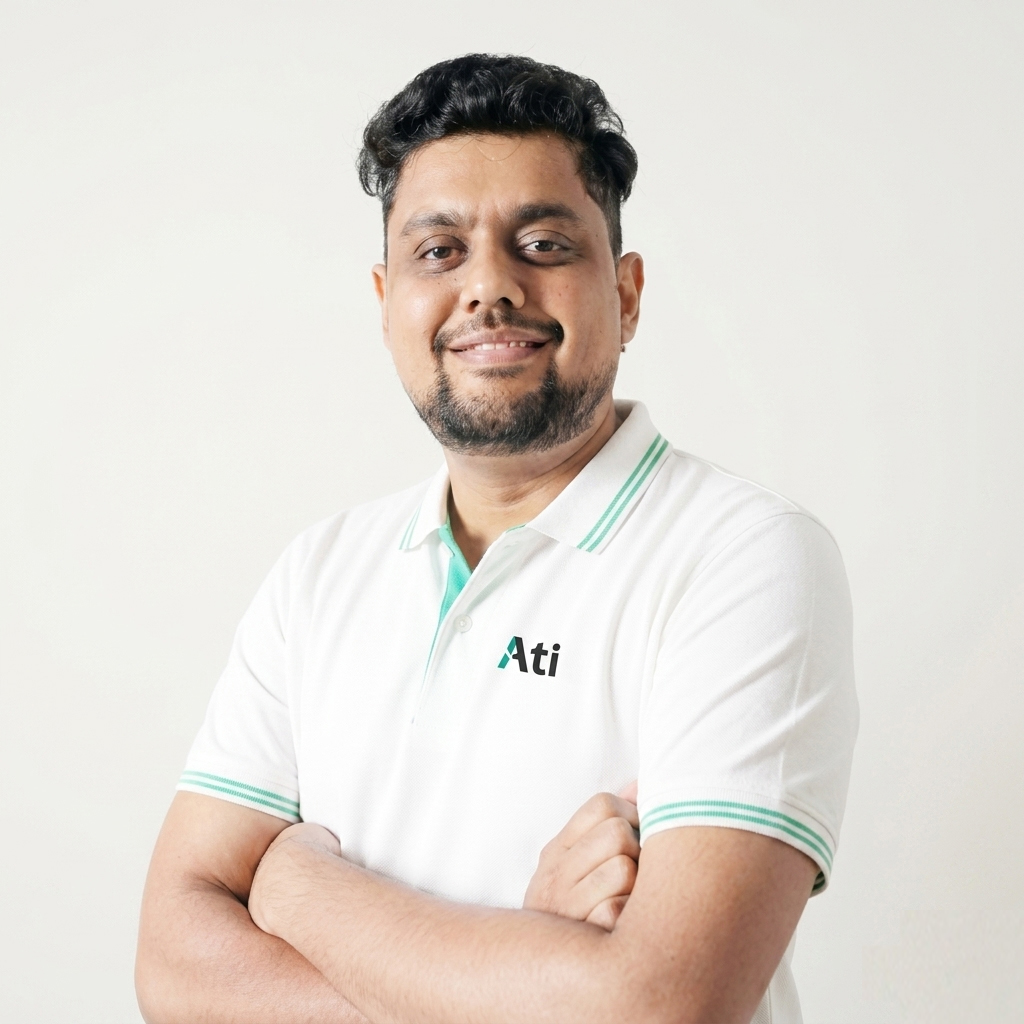 Portrait of Srivatsan Subbarayan, Head of Product at Ati Robotics