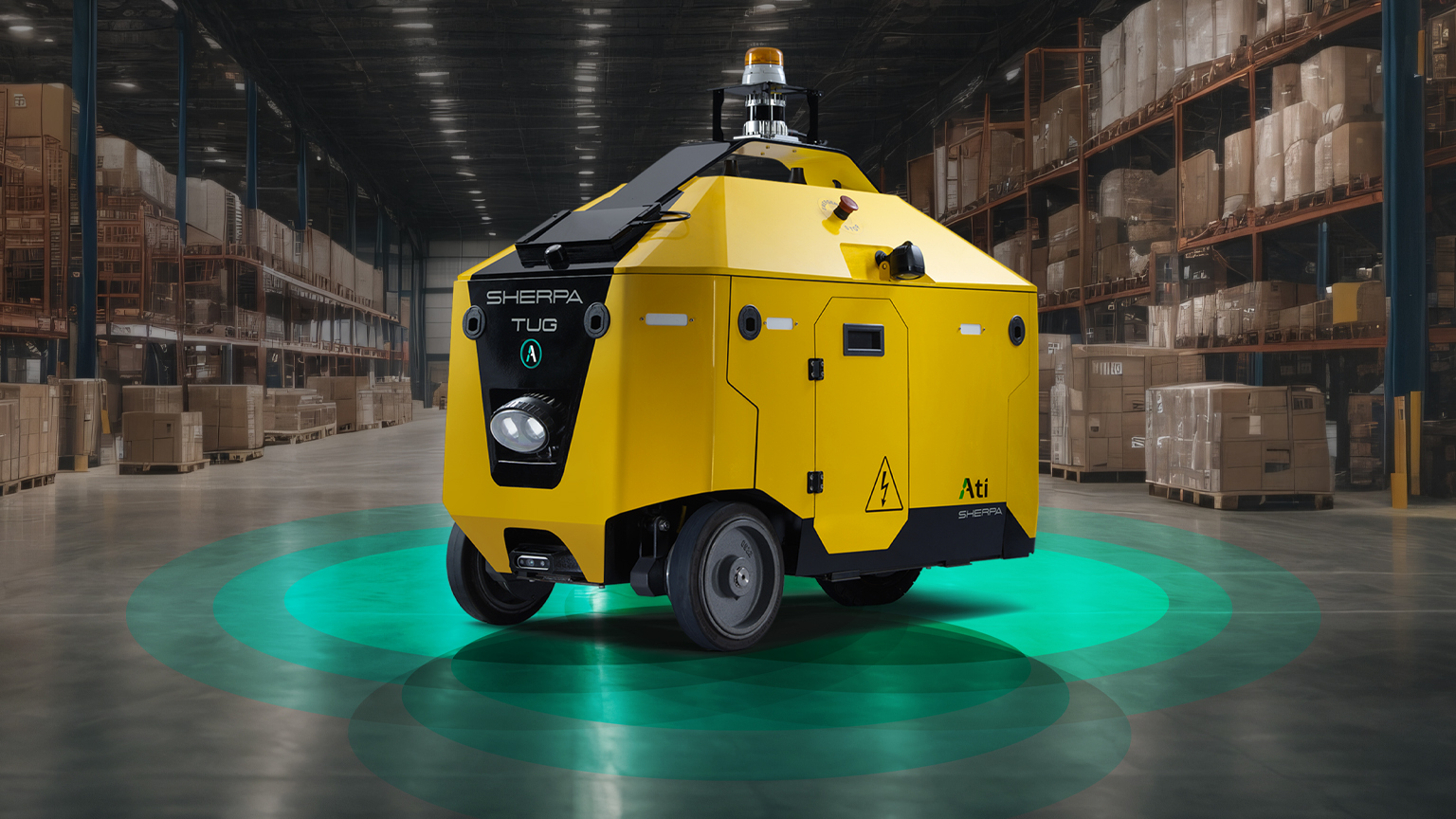 Sherpa XT Lite autonomous tugger robot