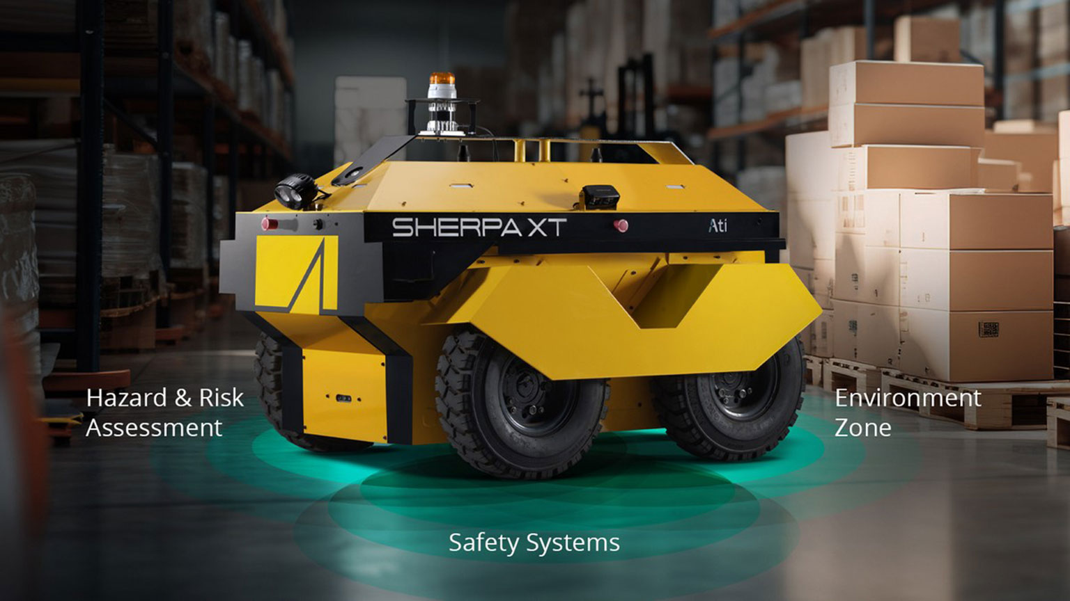 Sherpa XT Lite autonomous tugger robot