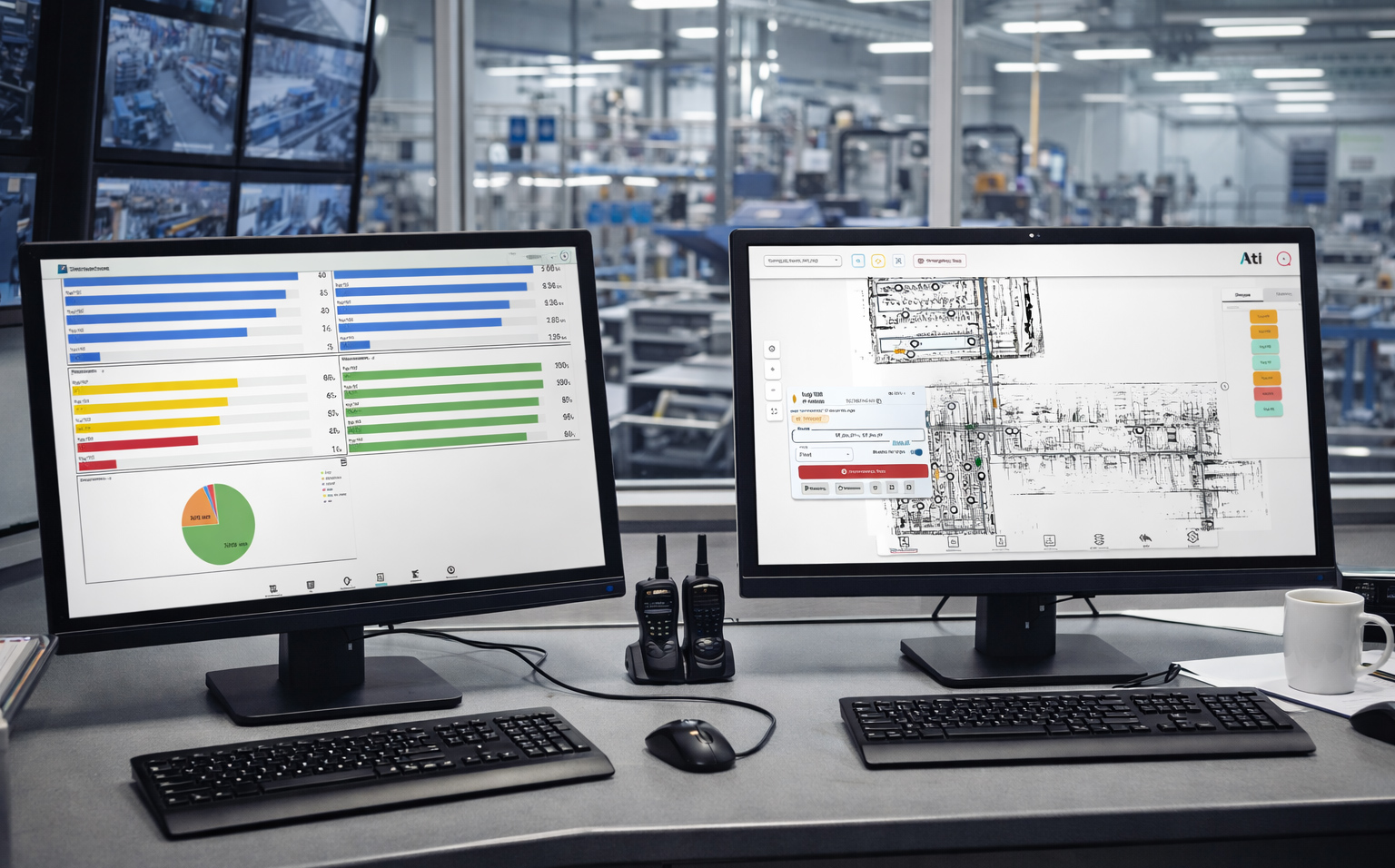 Material Orchestration Software — Ativerse fleet management UI